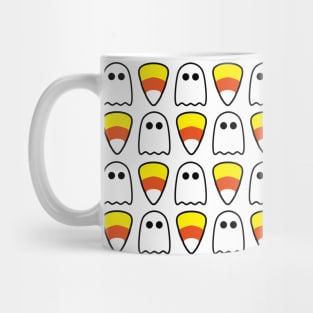 Halloween Ghosts and Candy Corn Mug